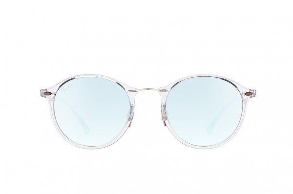   Ray-Ban Round II LightRay RB4242-6290-B8 Transparent White / Brown | Light Brown