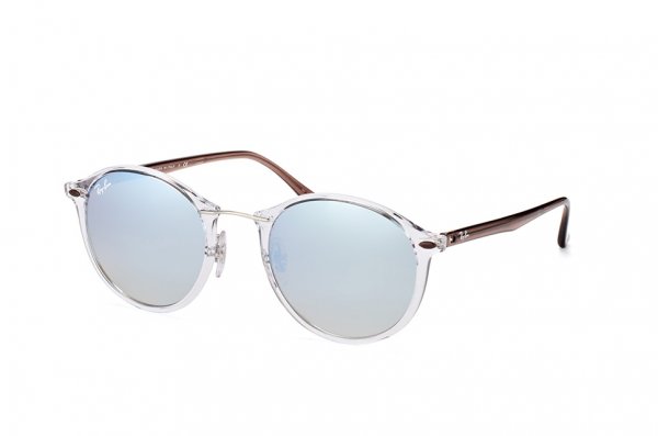   Ray-Ban Round II LightRay RB4242-6290-B8 Transparent White / Brown | Light Brown