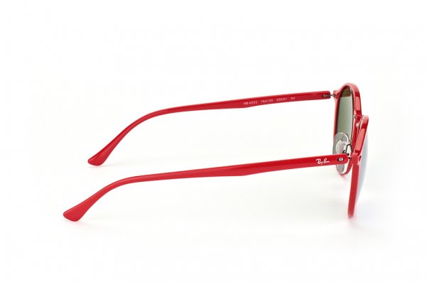   Ray-Ban Round II LightRay RB4242-764-30 Red | Light Blue Mirror