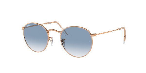   Ray-Ban Round Metal RB3447-9202-3F Rose Arista | Light Blue Gradient