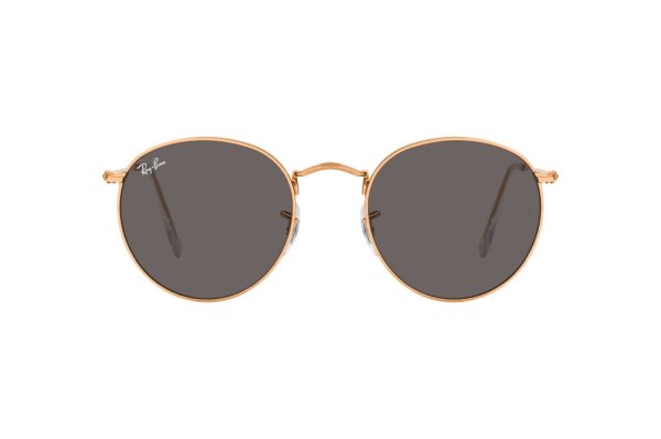   Ray-Ban Round Metal RB3447-9202-B1 Rose Gold | Dark Grey