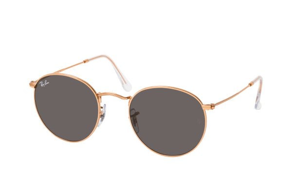   Ray-Ban Round Metal RB3447-9202-B1 Rose Gold | Dark Grey