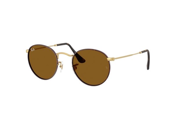   Ray-Ban Round Metal RB3447-9275-33 Brown / Arista | Dark Brown