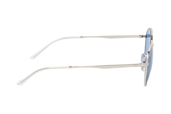   Ray-Ban Round Metal RB3681-003-80 Silver | Natural Blue