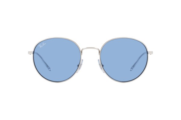   Ray-Ban Round Metal RB3681-003-80 Silver | Natural Blue