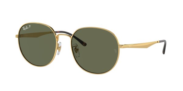   Ray-Ban Round RB3727D-001-9A Arista | Natural Green Polarized