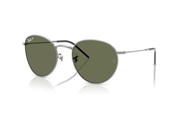   Ray-Ban Round Reverse RBR0103S-004-9A Gunmetal | Natural Green Polarized