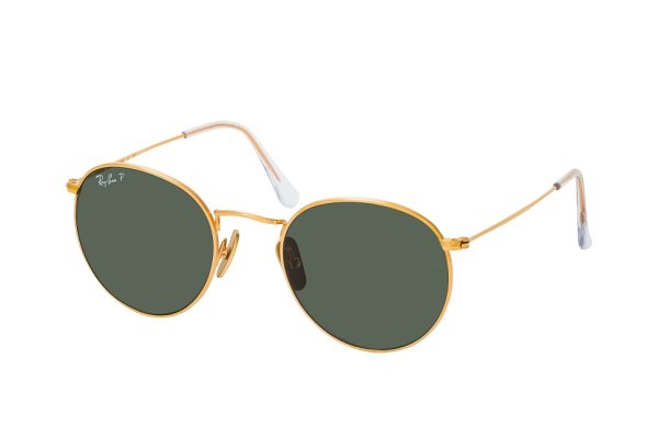   Ray-Ban Round Titanium RB8247-9216-58 Arista | Natural Green Polarized