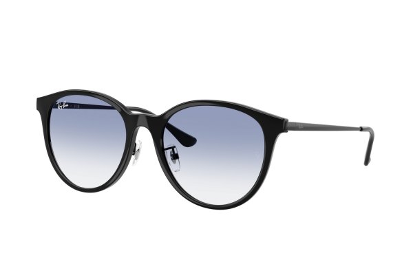   Ray-Ban Round Youngster RB4334D-601-19 Black | Light Blue Gradient