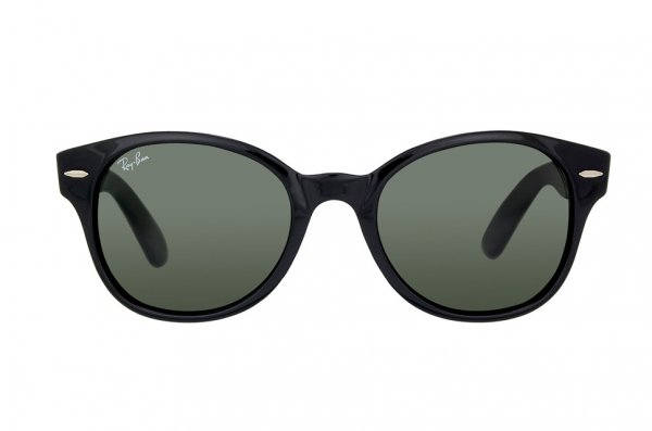   Ray-Ban Rounded Wayfarer RB4141-601 Black/Natural Green (G-15XLT)