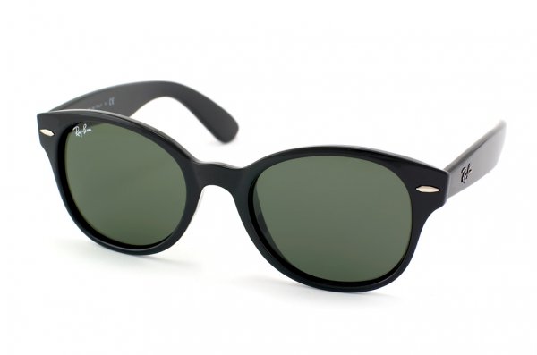   Ray-Ban Rounded Wayfarer RB4141-601 Black/Natural Green (G-15XLT)