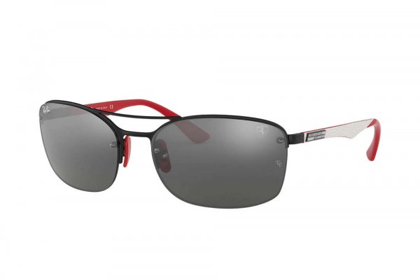   Ray-Ban Scuderia Ferrari Collection RB3617M-F009-6G Grey / Red | Grey Mirror