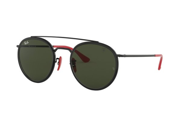  Ray-Ban Scuderia Ferrari Collection RB3647M-F028-31 Black | Dark Green