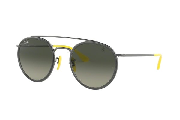   Ray-Ban Scuderia Ferrari Collection RB3647M-F030-71 Gunmetal / Yellow | Green / Grey