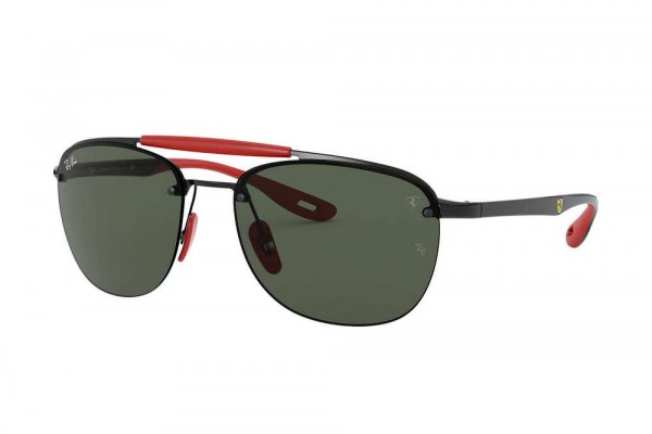 Sunglasses Ray-Ban Scuderia Ferrari Collection RB3662M-F028-71 Red / Black | Natural Green