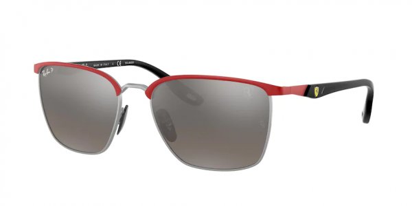   Ray-Ban Scuderia Ferrari Collection RB3673M-F045-5J Red  / Black | Grey Mirror Polarized