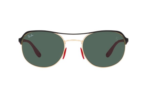   Ray-Ban Scuderia Ferrari Collection RB3685M-F061-71 Black / Red | Natural Green