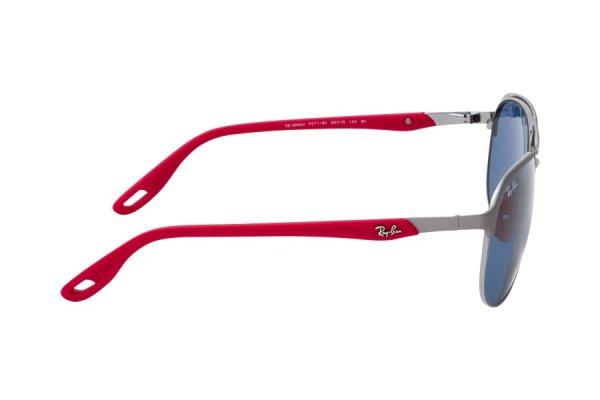   Ray-Ban Scuderia Ferrari Collection RB3685M-F071-80 Silver / Red | Dark Blue