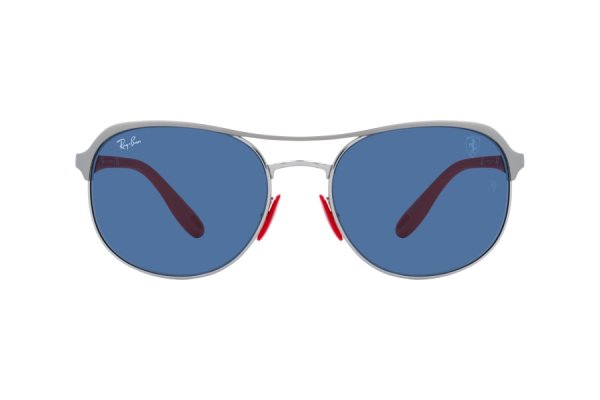   Ray-Ban Scuderia Ferrari Collection RB3685M-F071-80 Silver / Red | Dark Blue
