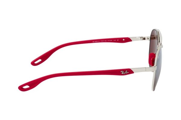   Ray-Ban Scuderia Ferrari Collection RB3696M-F007-H2 Silver / Red | Grey Mirror Polarized