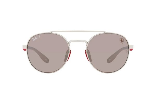   Ray-Ban Scuderia Ferrari Collection RB3696M-F007-H2 Silver / Red | Grey Mirror Polarized