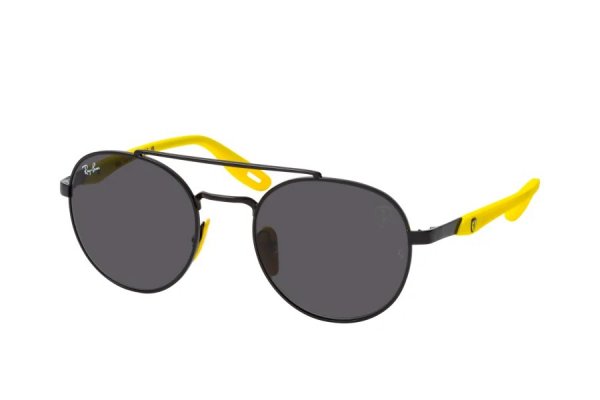   Ray-Ban Scuderia Ferrari Collection RB3696M-F028-87 Black / Yellow | Dark Grey