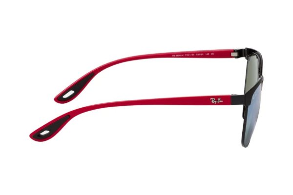 Sunglasses Ray-Ban Scuderia Ferrari Collection RB3698M-F041-30 Black / Red | Silver Mirror