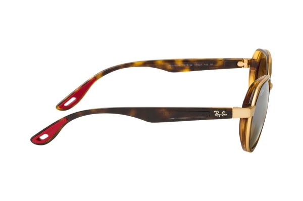   Ray-Ban Scuderia Ferrari Collection RB3703M-F076-A2 Arista / Havana | Brown Mirror Polarized