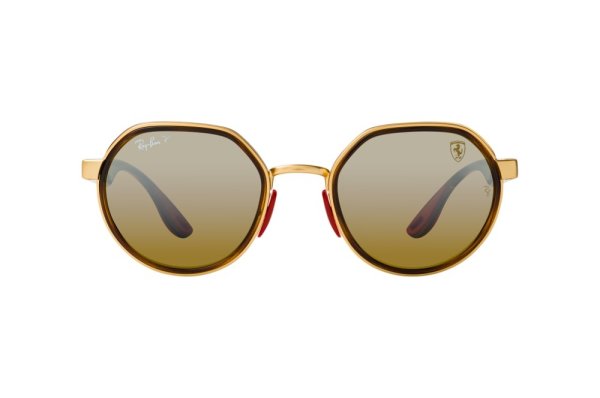   Ray-Ban Scuderia Ferrari Collection RB3703M-F076-A2 Arista / Havana | Brown Mirror Polarized
