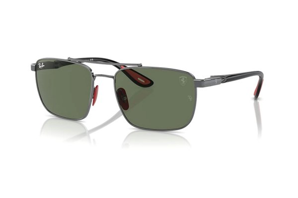   Ray-Ban Scuderia Ferrari Collection RB3715M-F001-71 Gunmetal / Black | Natural Green