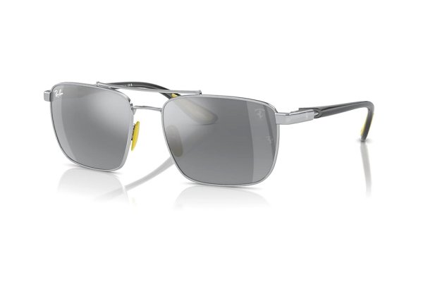   Ray-Ban Scuderia Ferrari Collection RB3715M-F064-6G Silver / Black | Silver Mirror