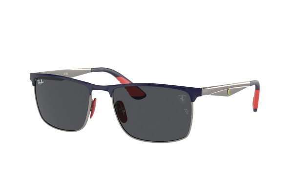   Ray-Ban Scuderia Ferrari Collection RB3726M-F086-87 Blue / Silver | Dark Grey