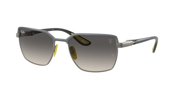 Sunglasses Ray-Ban Scuderia Ferrari Collection RB3743M-F101-11 Grey / Silver / Black | Grey Gradient