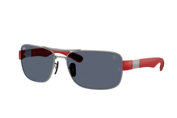   Ray-Ban Scuderia Ferrari Collection RB3763M-F018-87 Gunmetal / Red | Dark Blue