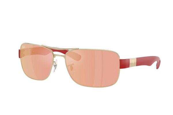   Ray-Ban Scuderia Ferrari Collection RB3763M-F121-6Q Arista / Red | Orange Mirror