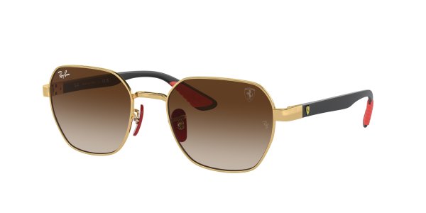   Ray-Ban Scuderia Ferrari Collection RB3794M-F029-13 Arista / Black | Natural Brown Gradient
