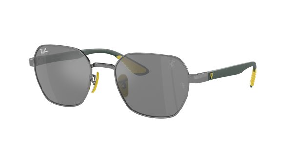   Ray-Ban Scuderia Ferrari Collection RB3794M-F095-6G Gunmetal / Green / Yellow | Dark Grey Mirror