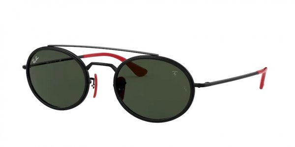  Ray-Ban Scuderia Ferrari Collection RB3847M-F028-31 Black / Red | Natural Green