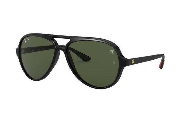   Ray-Ban Scuderia Ferrari Collection RB4125M-F601-31 Black | Natural Green (G-15XLT)
