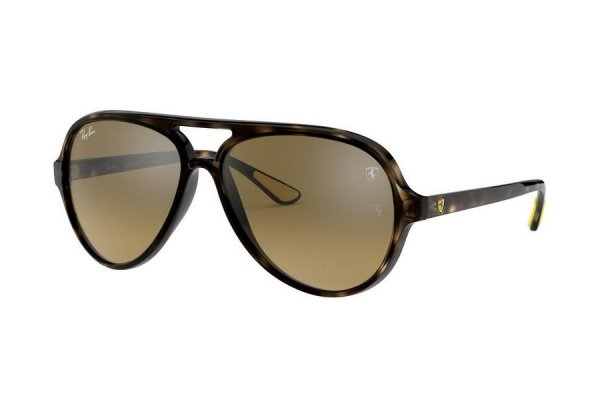   Ray-Ban Scuderia Ferrari Collection RB4125M-F609-3K Dark Havana | Brown Gradient Mirror