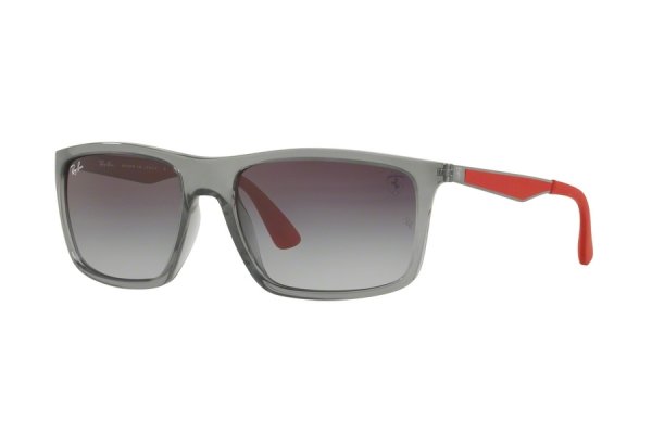   Ray-Ban Scuderia Ferrari Collection RB4228M-F610-8G Transparent Grey / Red | Gradient Grey