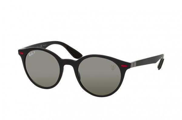   Ray-Ban Scuderia Ferrari Collection RB4296M-F652-5J Matt Black | Grey Mirror Polarized