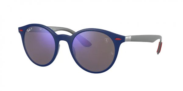   Ray-Ban Scuderia Ferrari Collection RB4296M-F654-H0 Matt Blue | Blue Mirror
