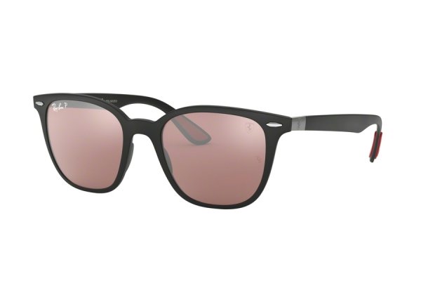   Ray-Ban Scuderia Ferrari Collection RB4297M-F602-H2 Matt Black | Grey Polarized Mirror