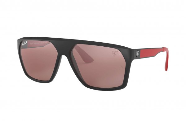   Ray-Ban Scuderia Ferrari Collection RB4309M-F602-H2 Black / Red | Grey Polarized Mirror