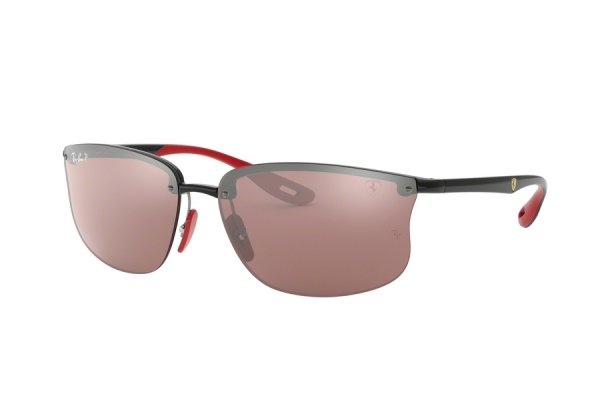   Ray-Ban Scuderia Ferrari Collection RB4322M-F601-H2 Black / Red | Grey Polarized Mirror