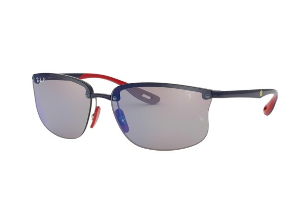   Ray-Ban Scuderia Ferrari Collection RB4322M-F606-H0 Black / Red | Blue Polarized