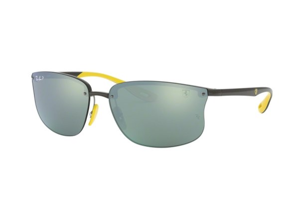   Ray-Ban Scuderia Ferrari Collection RB4322M-F624-H1 Black | Green Polarized