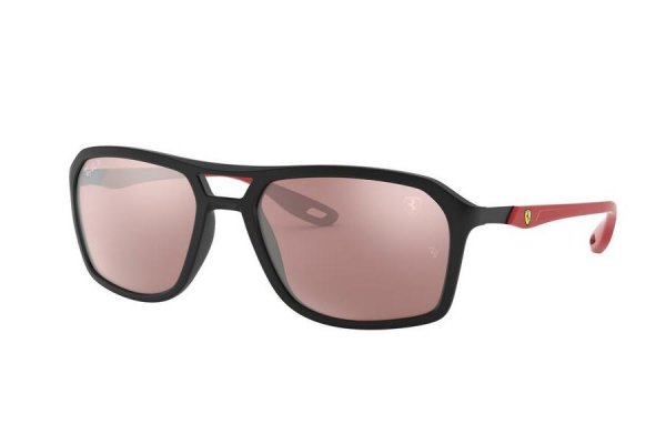  Ray-Ban Scuderia Ferrari Collection RB4329M-F602-H2 Matt Black / Red | Violet Mirror