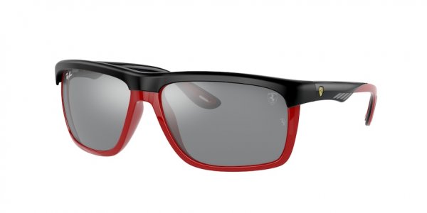   Ray-Ban Scuderia Ferrari Collection RB4363M-F602-6G Black / Red | Grey Mirror